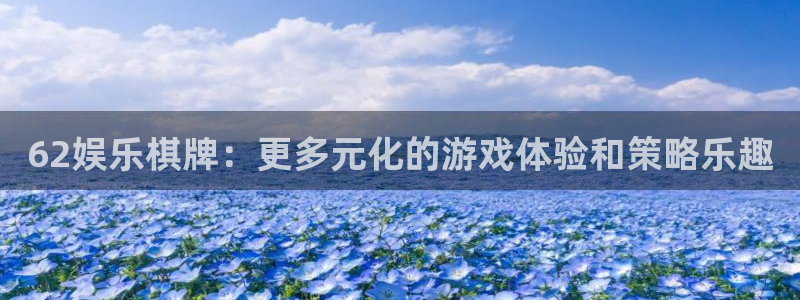 壹号大舞台,有梦你就来：62娱乐棋牌：更多元化的游戏体验和策略乐趣